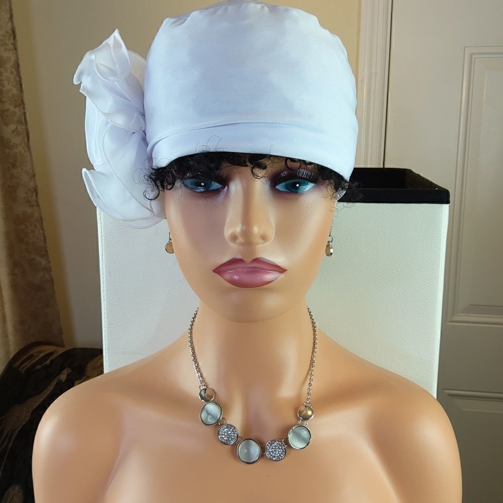 Fashion jewelry faux silver necklace and earring set